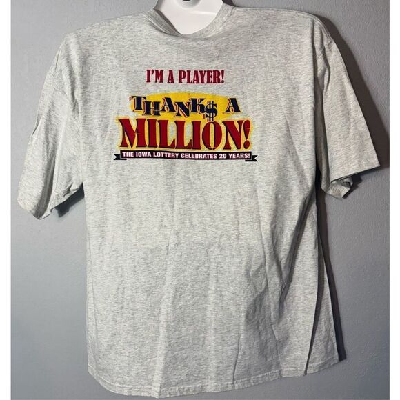 Vintage Iowa State Lottery T Shirt 20 Year Anniversary Size 2XL XXL - Picture 2 of 8
